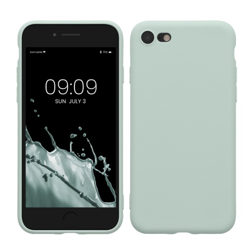 Husa Kwmobile pentru Apple iPhone SE (2022)/iPhone SE (2020)/iPhone 8, Verde deschis, Silicon, KWM0000083F053C