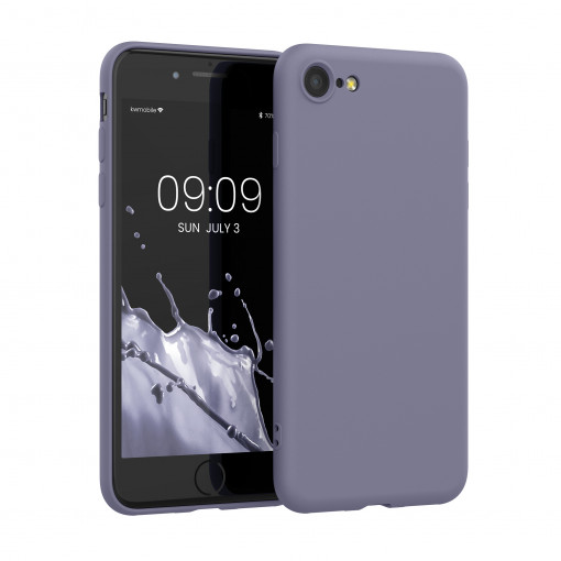Husa kwmobile pentru Apple iPhone SE 3/iPhone 8/iPhone 7, Silicon, Mov, 49979.244