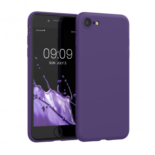 Husa kwmobile pentru Apple iPhone SE 3/iPhone 8/iPhone 7, Silicon, Violet, 49979.152