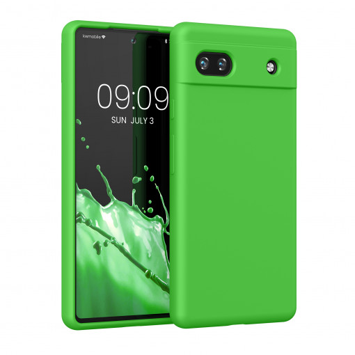 Husa Kwmobile pentru Google Pixel 6a, Silicon, Verde, 57815.159
