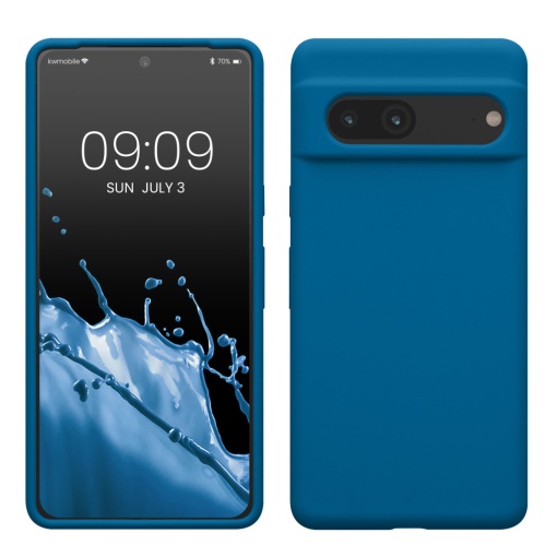 Husa Kwmobile pentru Google Pixel 7, Albastru, Silicon, KWM0000171I034C