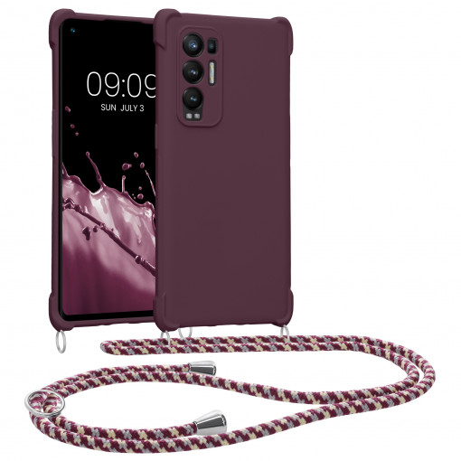 Husa Kwmobile pentru OPPO Find X3 Neo, Silicon, Violet, 58105.187