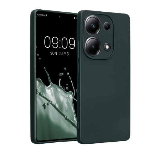 Husa Kwmobile pentru Poco M6 Pro, Verde, Silicon, KWM000020MJ002C
