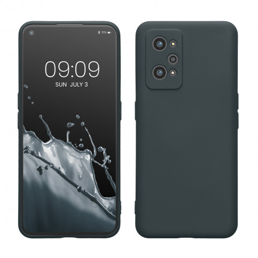 Husa kwmobile pentru Realme GT 2 , Silicon, Albastru, 59499.202