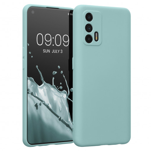 Husa Kwmobile pentru Realme GT 5G, Silicon, Verde, 57578.71