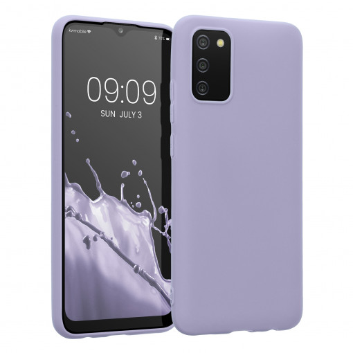 Husa Kwmobile pentru Samsung Galaxy A02s, Silicon, Mov, 54045.108