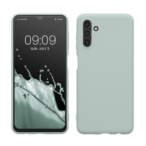 Husa Kwmobile pentru Samsung Galaxy A04s, Verde deschis, Silicon, 58921.2