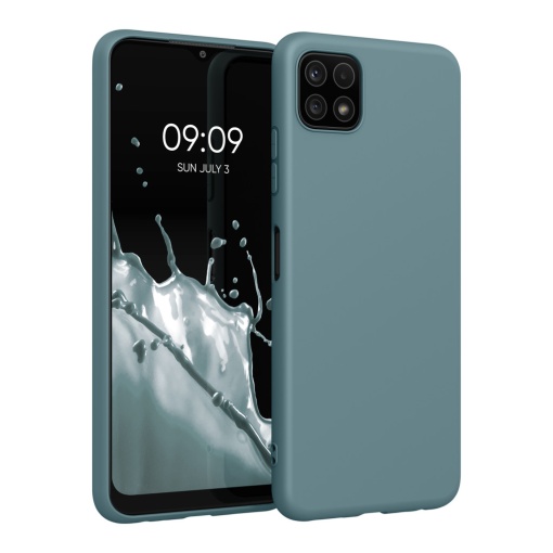 Husa Kwmobile pentru Samsung Galaxy A22 5G, Verde, Silicon, KWM0000138D038C