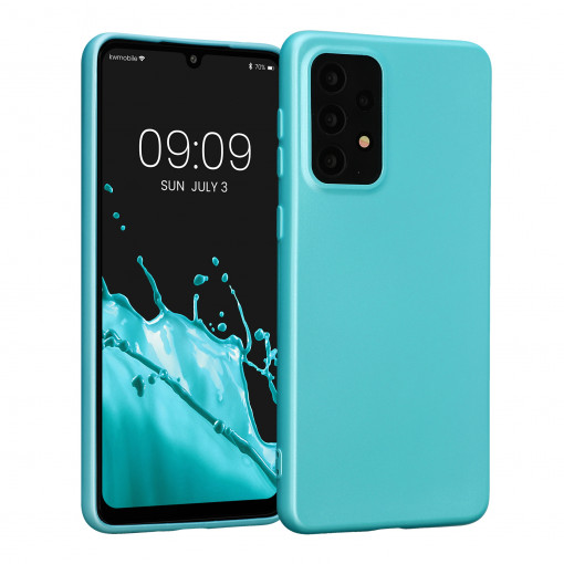 Husa Kwmobile pentru Samsung Galaxy A33 5G, Silicon, Verde, 58022.231