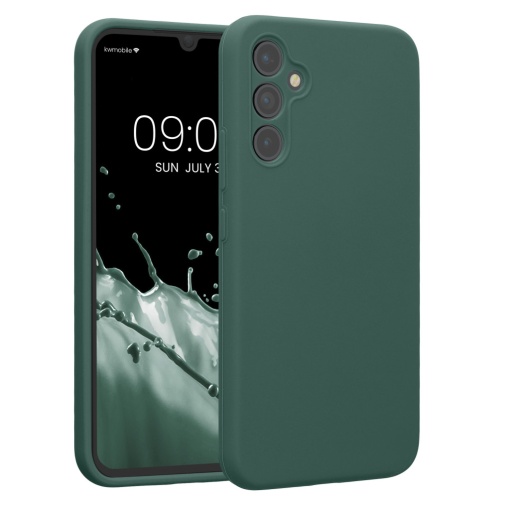 Husa Kwmobile pentru Samsung Galaxy A34 5G, Verde, Silicon, KWM000018GC053C