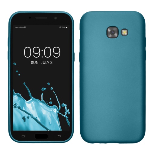 Husa Kwmobile pentru Samsung Galaxy A5 (2017), Albastru, Silicon, 57526.251