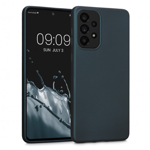 Husa Kwmobile pentru Samsung Galaxy A73 5G, Silicon, Verde, 57959.14