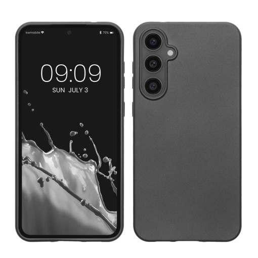 Husa Kwmobile pentru Samsung Galaxy S23 FE, Gri, Silicon, KWM000021WO004C