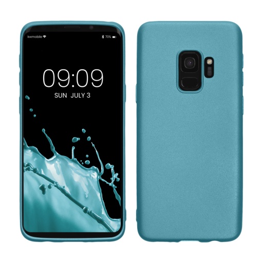 Husa Kwmobile pentru Samsung Galaxy S9, Albastru, Silicon, KWM000008TO010C