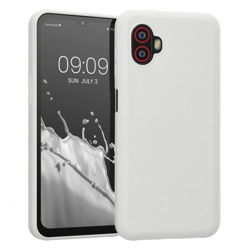 Husa Kwmobile pentru Samsung Galaxy XCover 6 Pro, Silicon, Alb, 59037.48