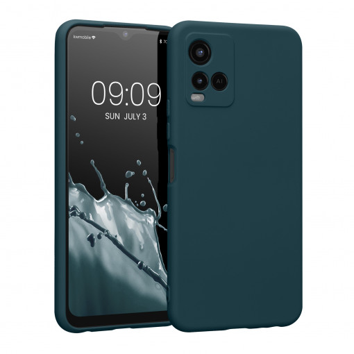 Husa Kwmobile pentru Vivo Y21 (2021), Silicon, Verde, 57577.57