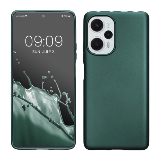 Husa Kwmobile pentru Xiaomi Poco F5, Verde, Silicon, 61637.14