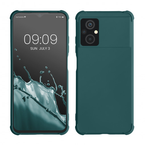 Husa kwmobile pentru Xiaomi Poco M5, Silicon, Verde, 59930.57