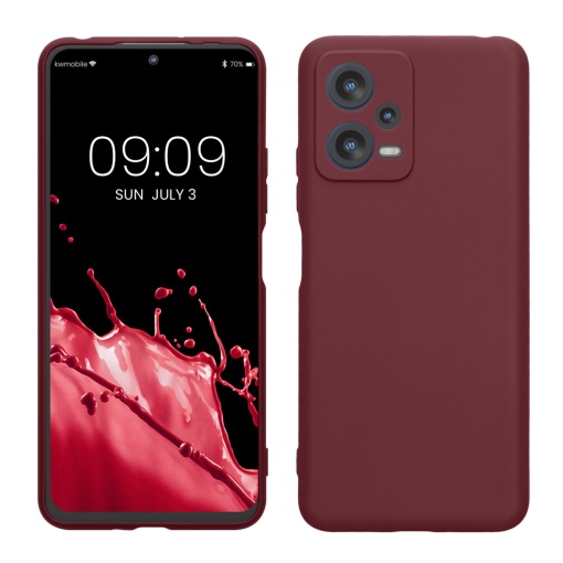 Husa Kwmobile pentru Xiaomi Redmi Note 12 5G/Poco X5, Violet, Silicon, 60887.187
