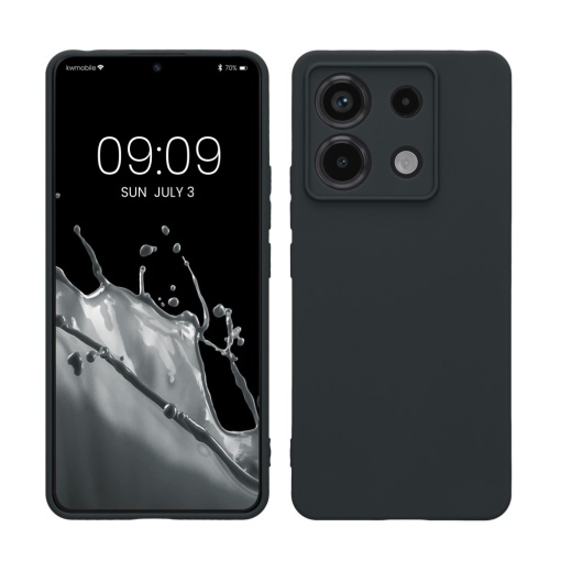 Husa Kwmobile pentru Xiaomi Redmi Note 13 Pro 5G, Albastru inchis, Silicon, KWM000020LD024C