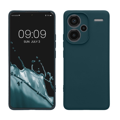 Husa Kwmobile pentru Xiaomi Redmi Note 13 Pro Plus 5G, Albastru, Silicon, KWM000020OC004C