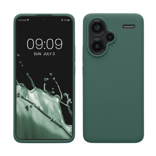 Husa Kwmobile pentru Xiaomi Redmi Note 13 Pro Plus 5G, Verde, Silicon, KWM000020KH012C