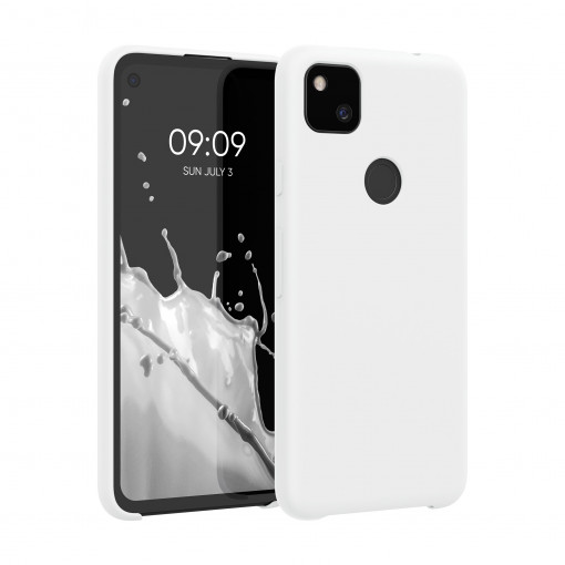 Husa pentru Google Pixel 4a, Silicon, Alb, 52549.02