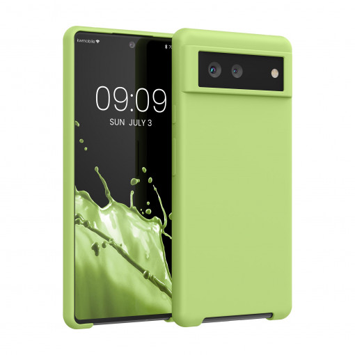 Husa pentru Google Pixel 6, Silicon, Verde, 55480.214, kwmobile