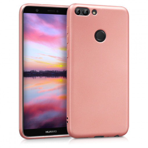 Husa pentru Huawei P Smart / Enjoy 7s, Silicon, Rose Gold, 44431.31