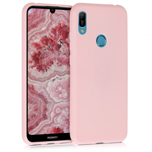 Husa pentru Huawei Y6 (2019), Silicon, Rose Gold, 48122.89
