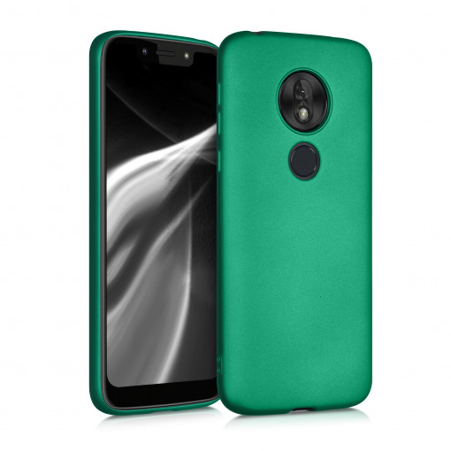 Husa pentru Motorola Moto G7 Play, Silicon, Verde, 47753.170