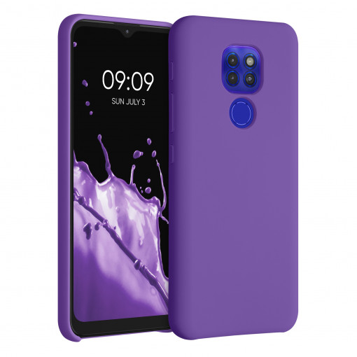 Husa pentru Motorola Moto G9 Play / Moto E7 Plus, Silicon, Mov, 53403.221, kwmobile
