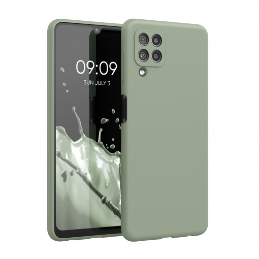 Husa pentru Samsung Galaxy A22, Silicon, Verde, 55500.172, kwmobile