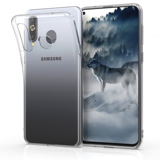 Husa pentru Samsung Galaxy A8s, Silicon, Transparent, 47214.03