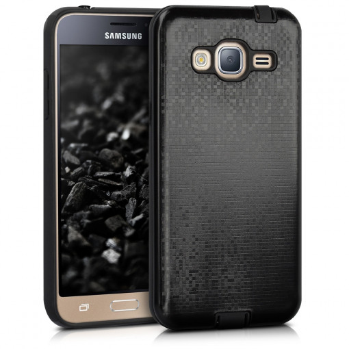 Husa pentru Samsung Galaxy J3 (2016), Silicon, Gri, 40586.01