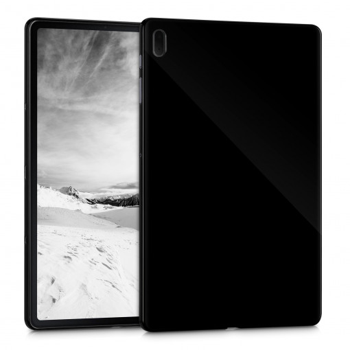 Husa pentru tableta Samsung Galaxy Tab S7 FE, Kwmobile, Negru, Silicon, 55438.01