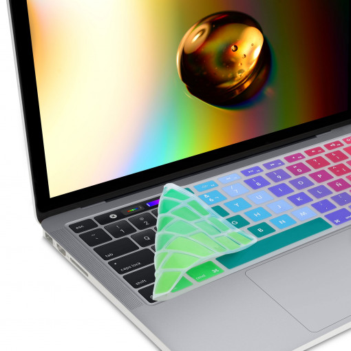 Husa pentru tastatura Apple Macbook Pro 13''/Macbook Pro 15''/Macbook Pro 17'', Kwmobile, Multicolor, Silicon, 57039.01
