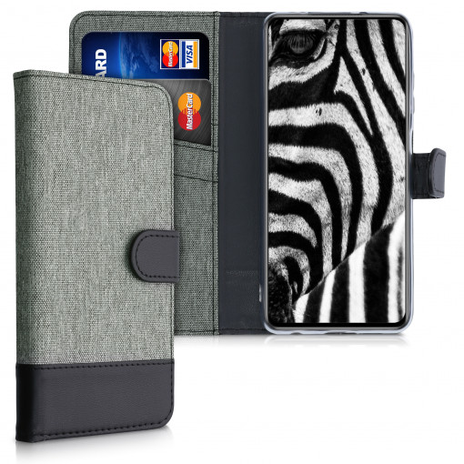 Husa pentru Xiaomi Poco X3 (NFC), Textil, Gri, 53881.22