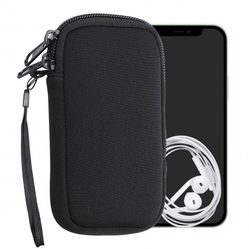 Husa Universala Kwmobile marime XS - 4 inch, Neopren, Negru, 46188.32.01