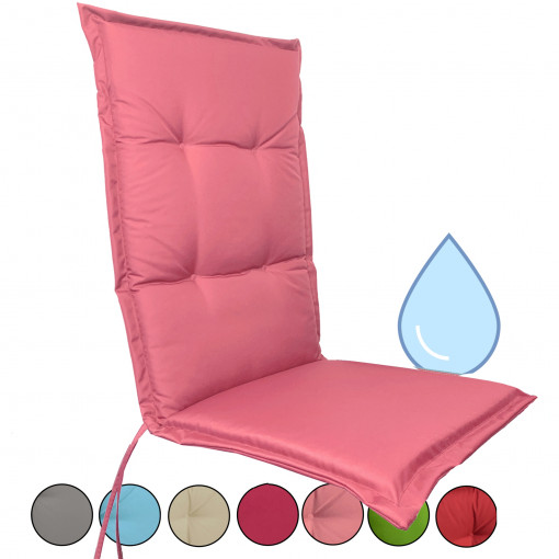 Perna hidrofuga pentru scaun cu spatar inalt Jemidi, 120 x 50 cm, Roz, Poliester, 55522.106