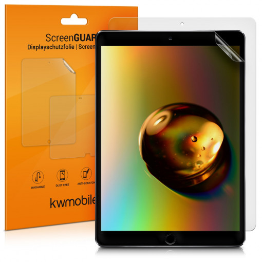 Set 2 Folii de protectie mate pentru tableta Apple iPad Pro 10,5" , Kwmobile, Transparent, Plastic, 42198.2