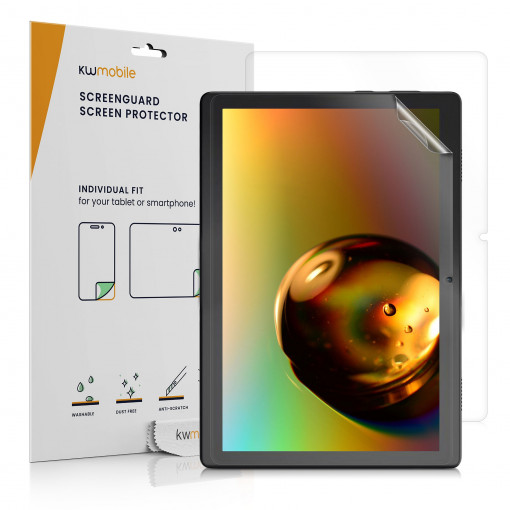 Set 2 Folii de protectie mate pentru tableta Lenovo Tab M10 (2022) , Kwmobile, Transparent, Plastic, 57616