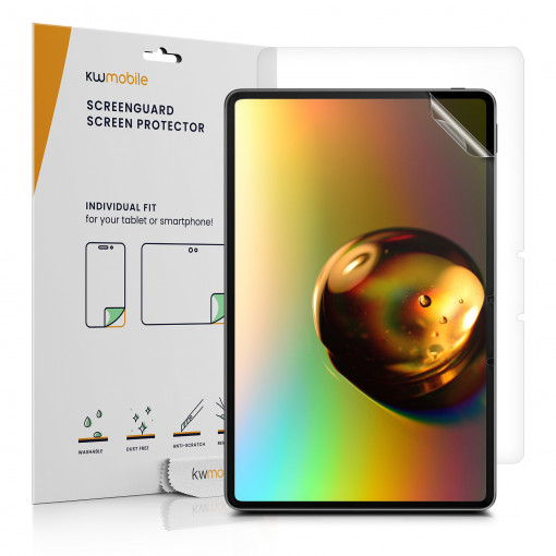 Set 2 Folii de protectie mate pentru tableta Oppo Pad (2022) , Kwmobile, Transparent, Plastic, 58395