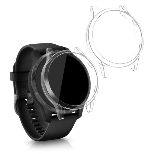 Set 2 huse pentru Garmin Venu, Silicon, Transparent, 52675.01
