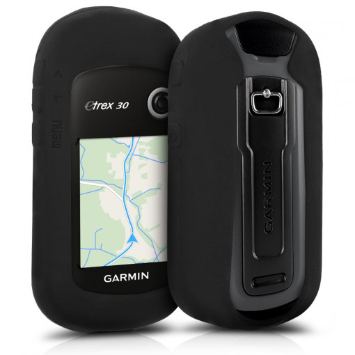Husa de protectie pentru GPS Garmin eTrex 201x/eTrex 209x/eTrex 309x, Kwmobile, Negru, Silicon, 43608.01