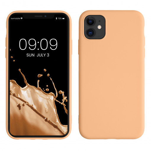 Husa kwmobile pentru Apple iPhone 11, Silicon, Brj, 50791.138