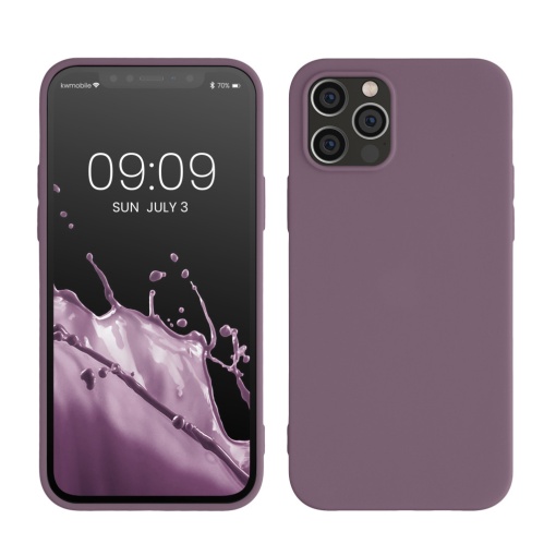Husa Kwmobile pentru Apple iPhone 12/iPhone 12 Pro, Mov, Silicon, KWM0000129A057C