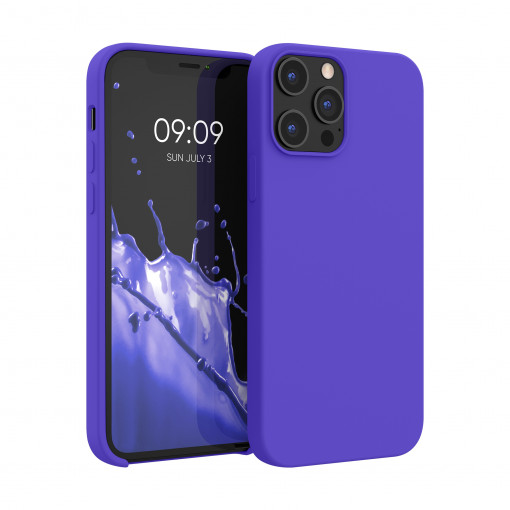 Husa Kwmobile pentru Apple iPhone 12 Pro Max, Silicon, Albastru, 52644.234