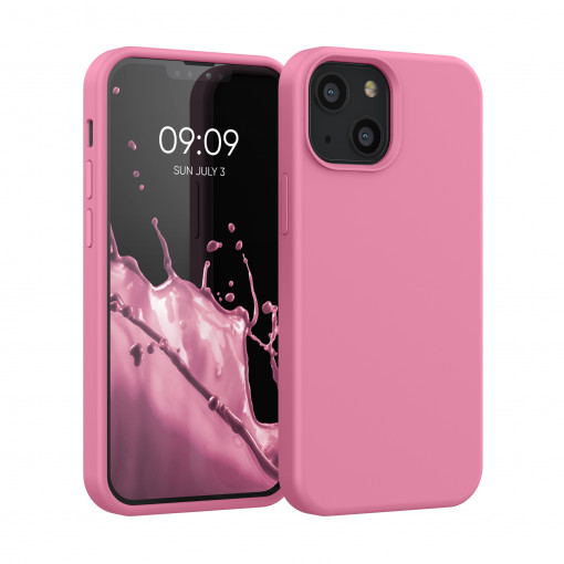 Husa Kwmobile pentru Apple iPhone 13 Mini, Silicon, Roz, 55877.212