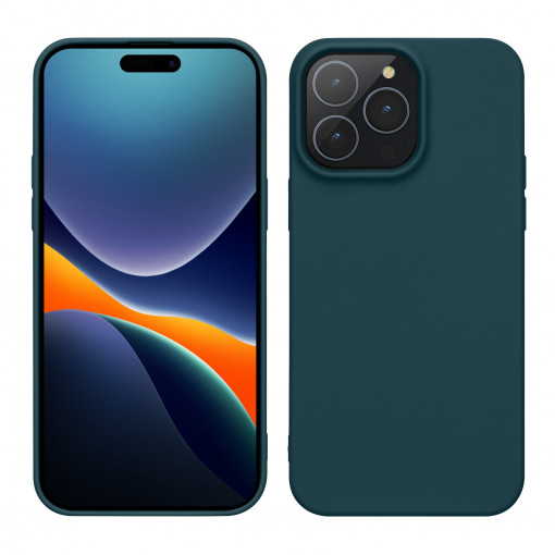 Husa Kwmobile pentru Apple iPhone 14 Pro Max, Silicon, Verde, 59078.57